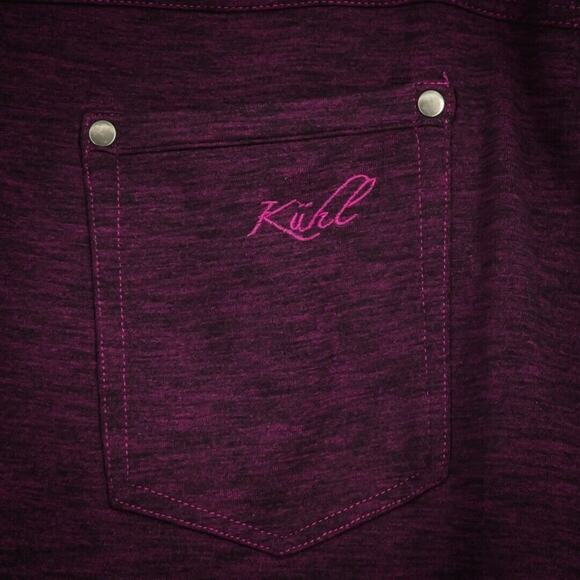 Kuhl Size Medium M Heather Pink Mova Drawstring Pull On Cargo Pockets A Line Act - Picture 3 of 9